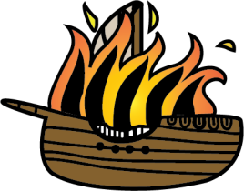 Burning Boat 3